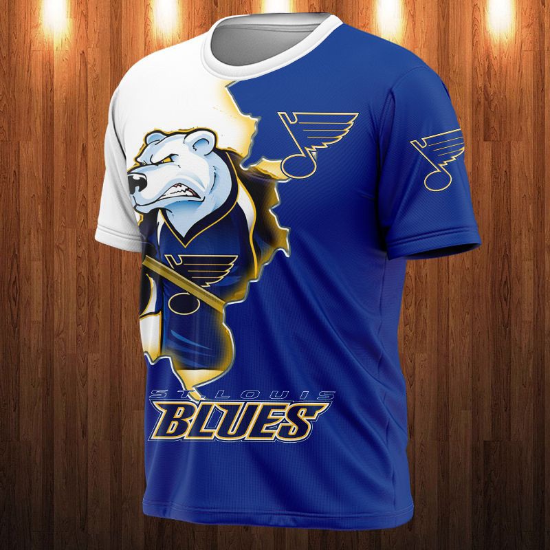 St. Louis Blues T-shirt 3D cartoon graphic gift for fan