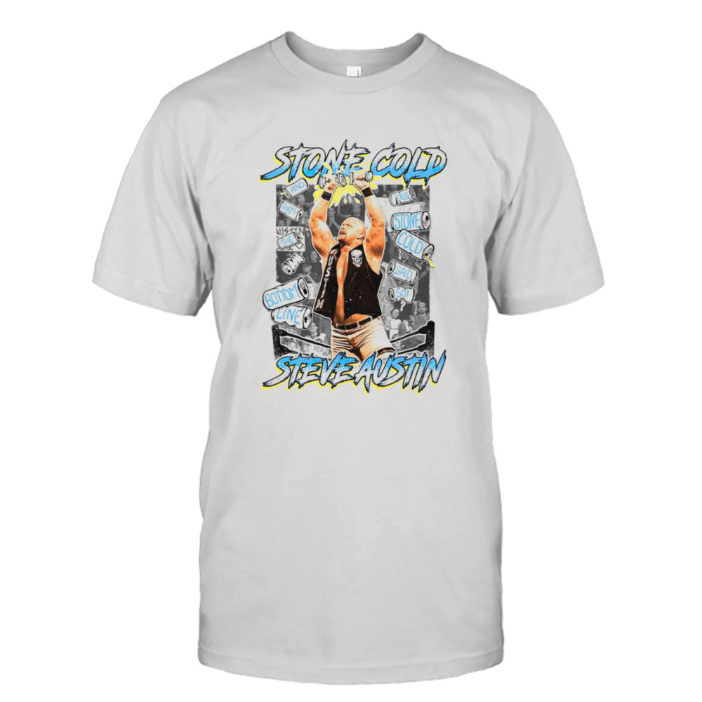 Stone Cold Steve Austin Ripple Junction Superimposed shirt