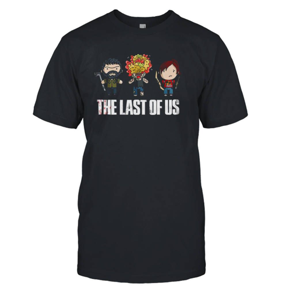 The Last Of Us Ellie And Joel And Clicker Chibi shirt