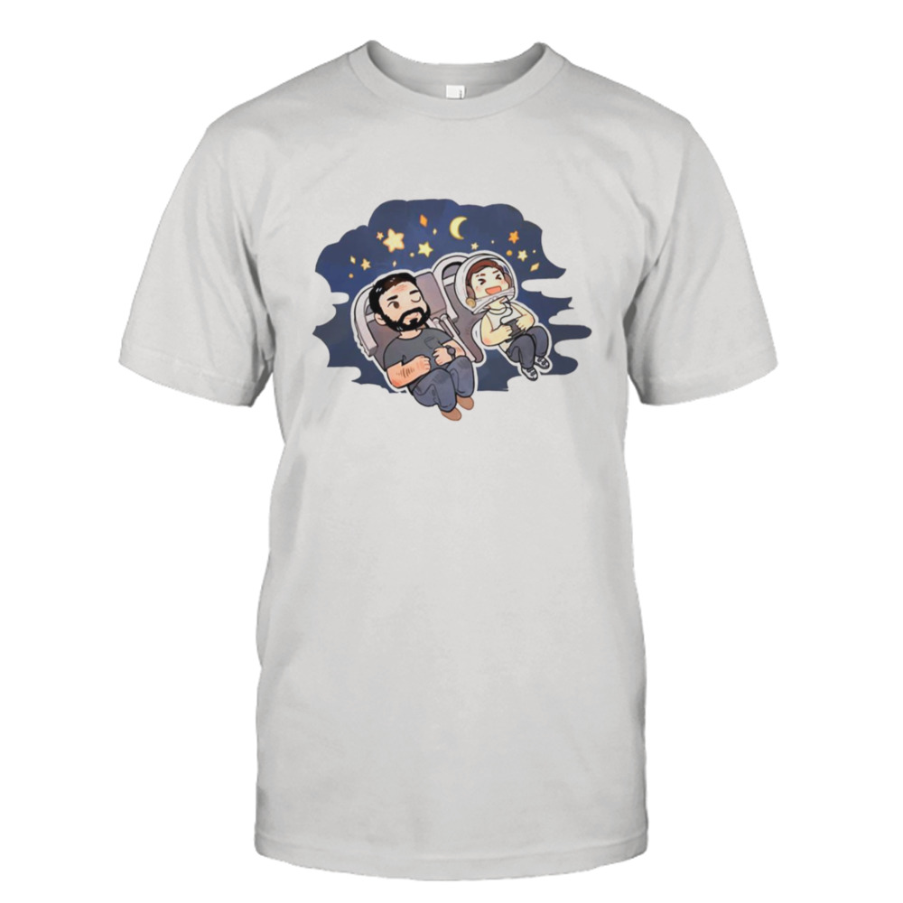 The Last Of Us Joel And Ellie Family Starry Night shirt