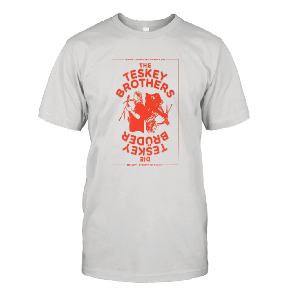 The Teskey Brothers Munich March 2023 Cologne & Berlin Poster shirt