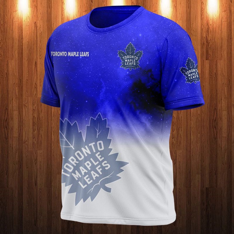 Toronto Maple Leafs T-shirt 3D Galaxy graphic gift for fan