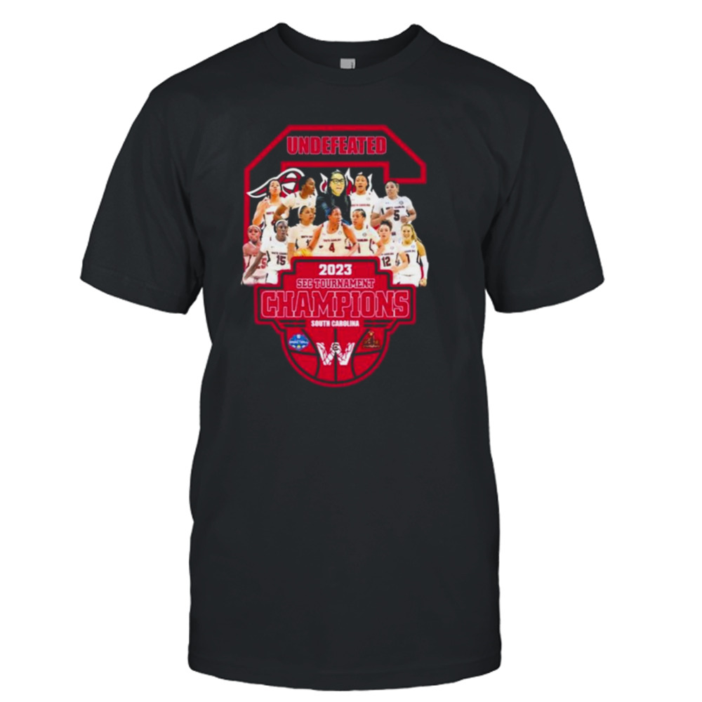 Undefeated Team 2023 Sec Tournament Champions South Carolina Shirt
