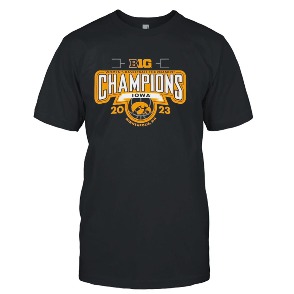 University of Iowa Women’s Basketball 2023 Big 10 Tournament Champions Shirt