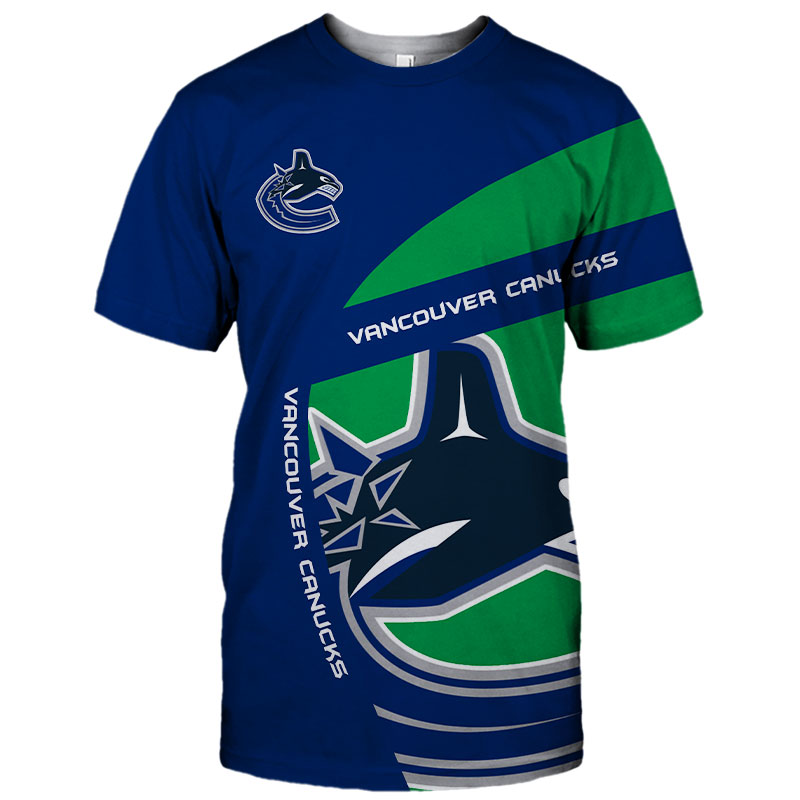 Vancouver Canucks T-shirt 3D cute short Sleeve gift for fans