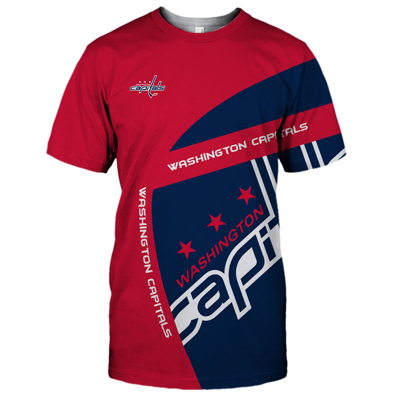 Washington Capitals T-shirt 3D cute short Sleeve gift for fans
