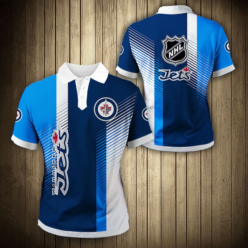 Winnipeg Jets Polo Shirt cool design Summer