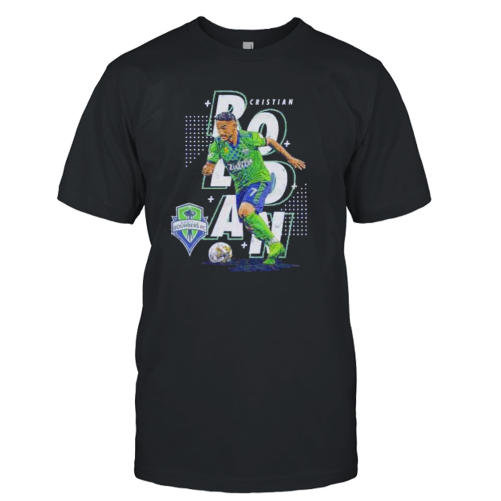 cristian Roldan Seattle Sounders FC abstract name shirt