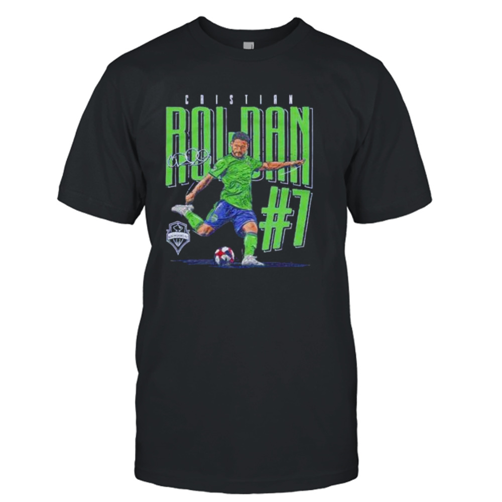 cristian Roldan Seattle Sounders FC signature shirt