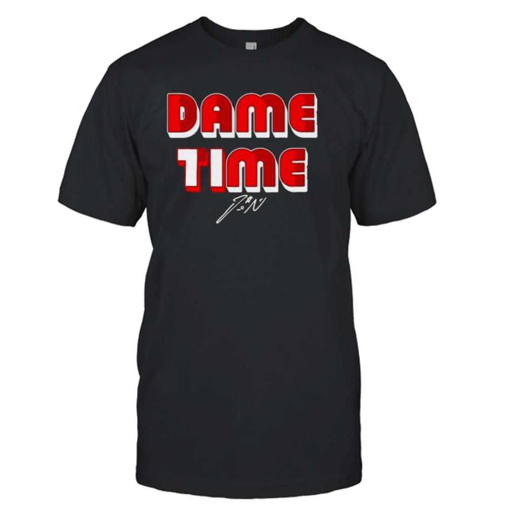 dame Time Portland basketball signature shirt