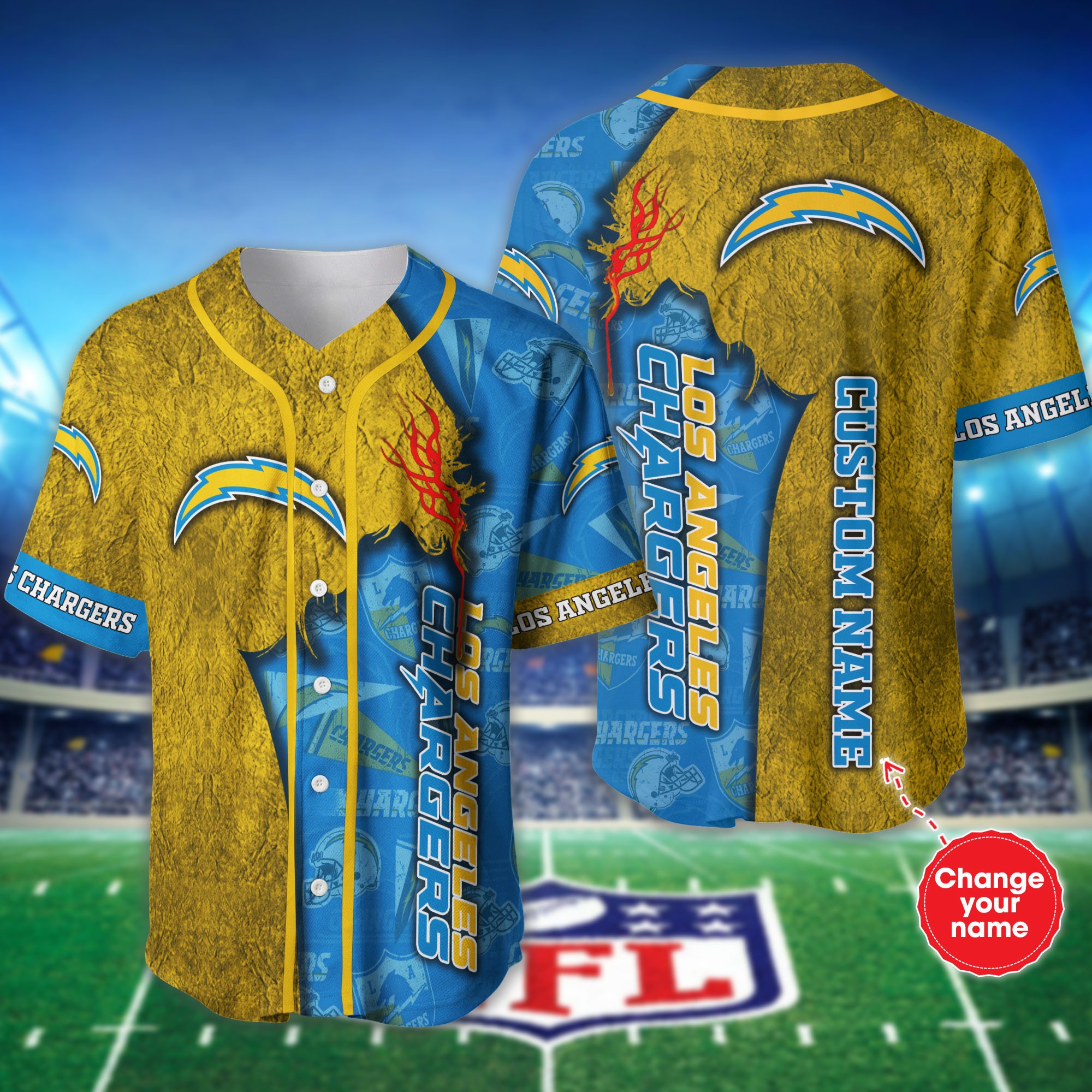 Los Angeles Rams Custom Name Baseball Jersey NFL Shirt Best Gift For Fans