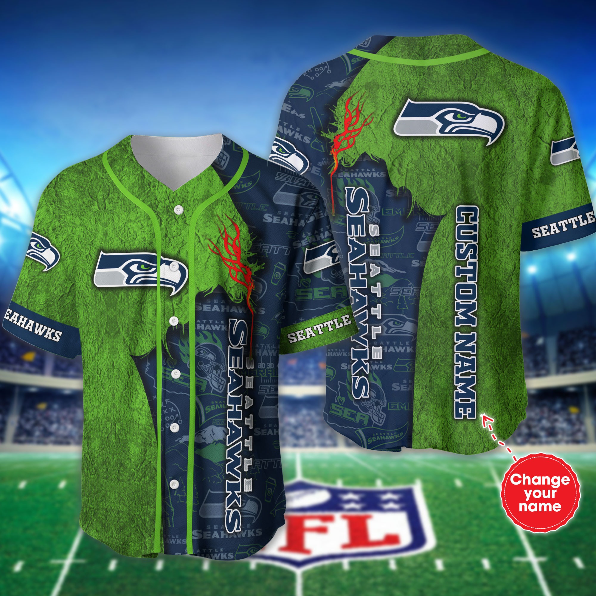 seattle seahawks custom jersey