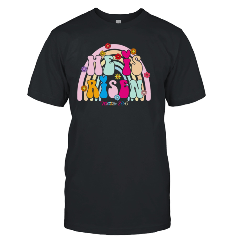 Retro He Is Risen Easter Shirt