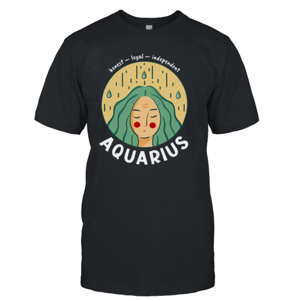 Aesthetic Aquarius Zodiac Girl shirt