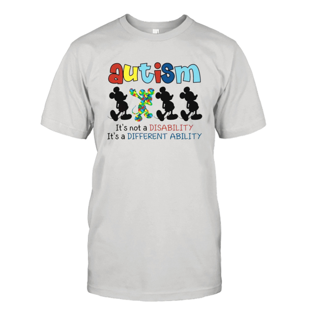 Autism awareness vintage mickey autism quote shirt