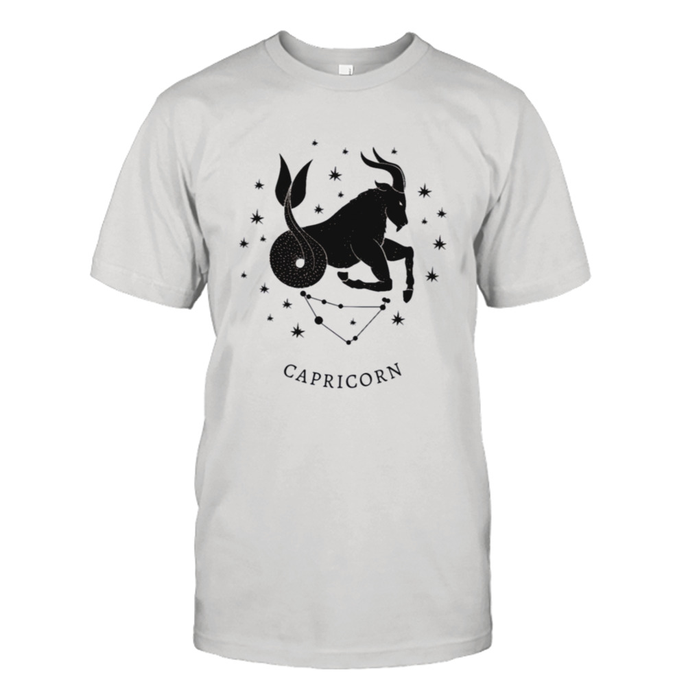 Black Capricorn Zodiac Sign shirt