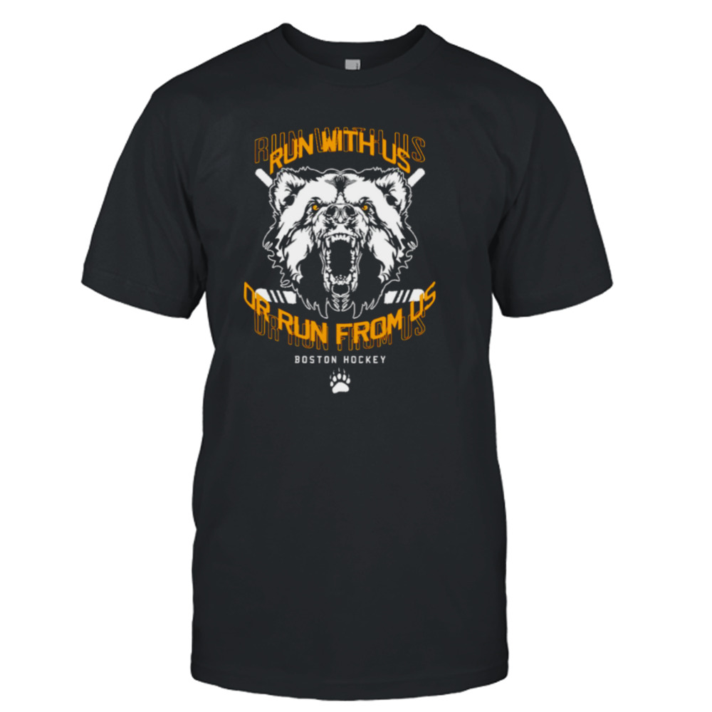 Boston Hockey Run With Us Boston Bruins shirt