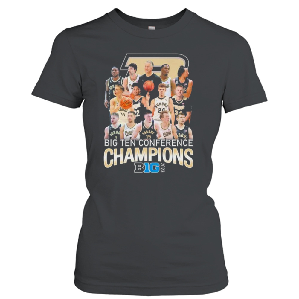 2023 Big Ten Conference Champions Purdue Boilermakers Team Mens Basketball Shirt