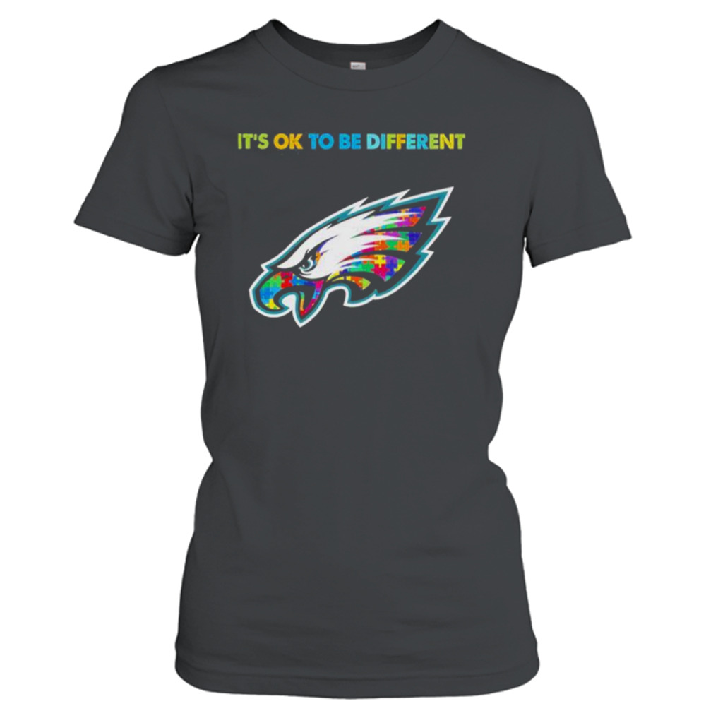 2023 Philadelphia Eagles Autism It's ok to be different shirt