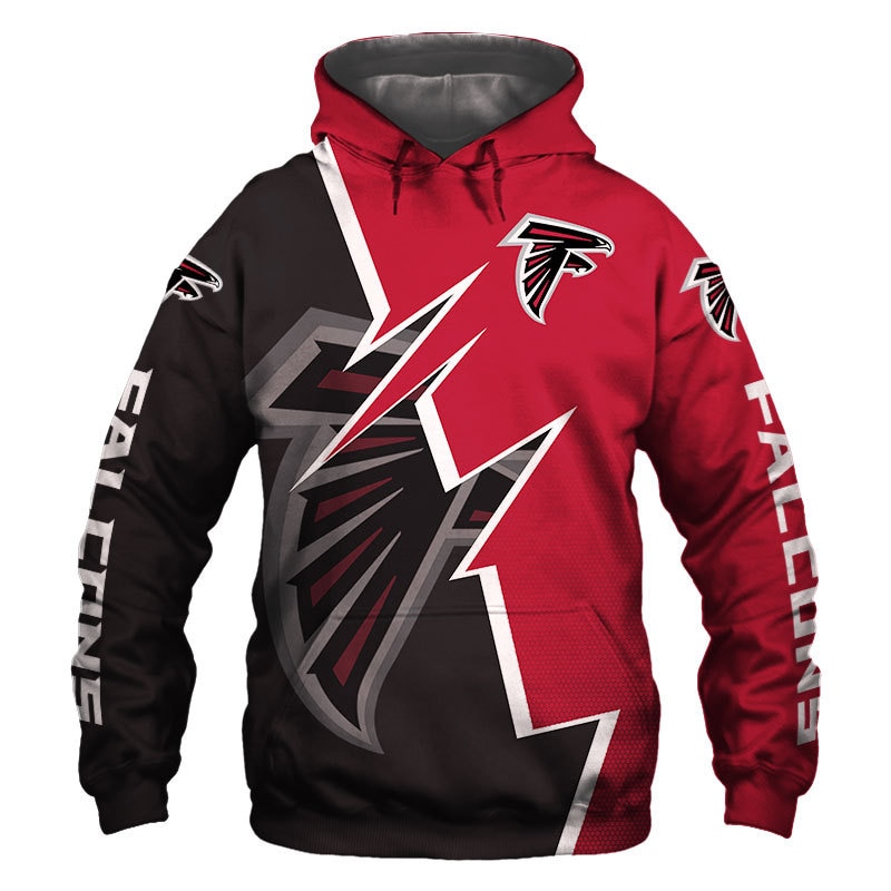 Atlanta Falcons Hoodie Zigzag graphic Sweatshirt Pullover gift for fans