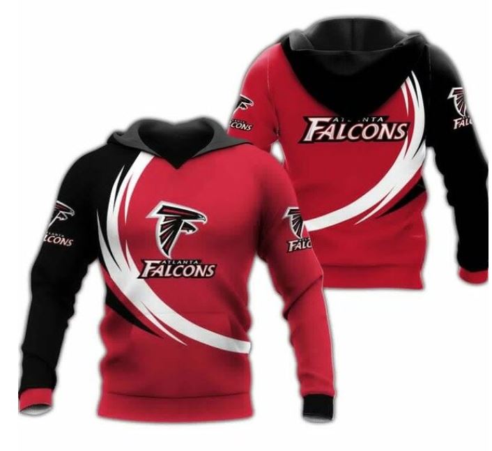 Atlanta Falcons Hoodie curve graphic gift for men