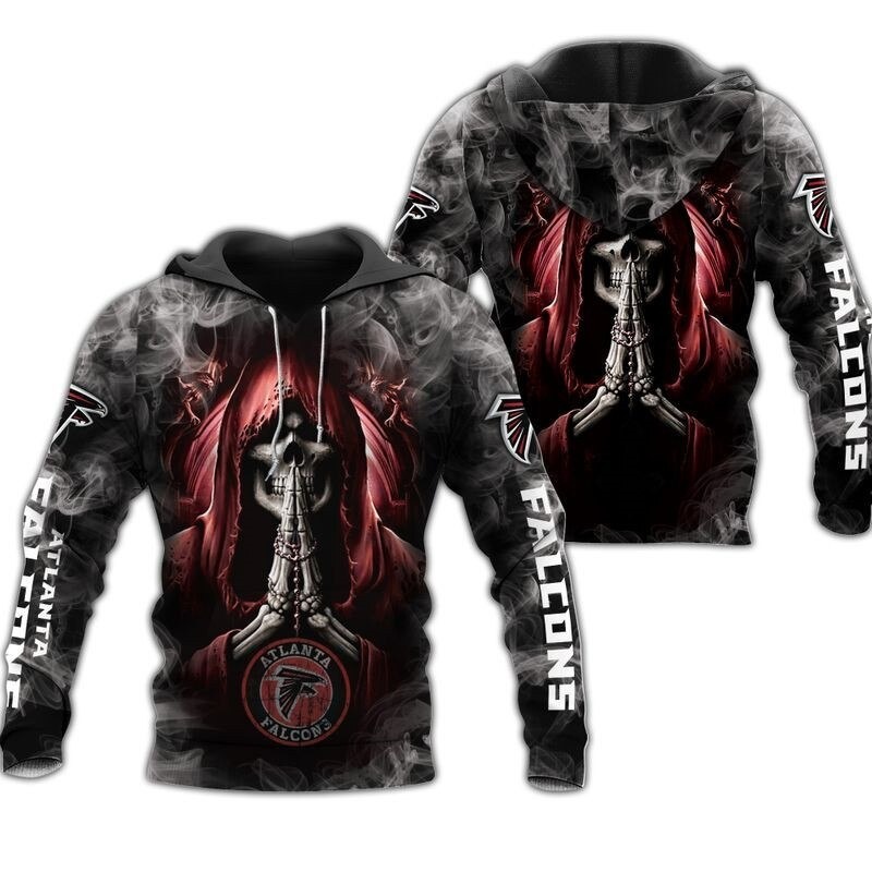 Atlanta Falcons Hoodies death smoke graphic gift for men