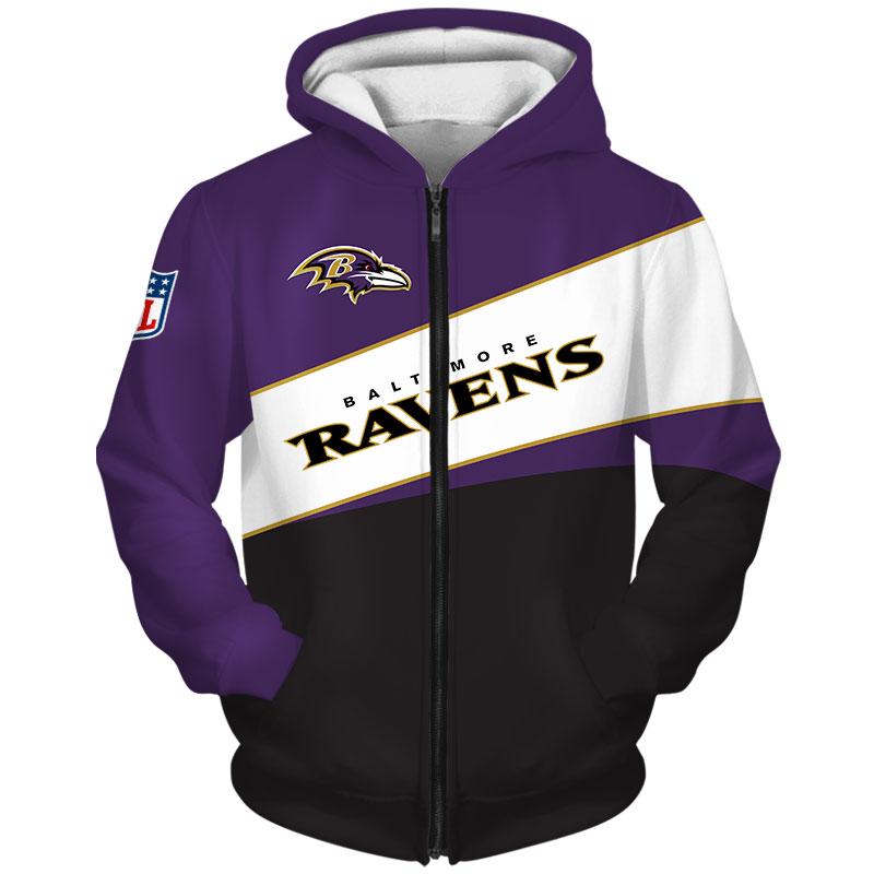 Baltimore Ravens Hoodie 3D Pullover new season - Limotees