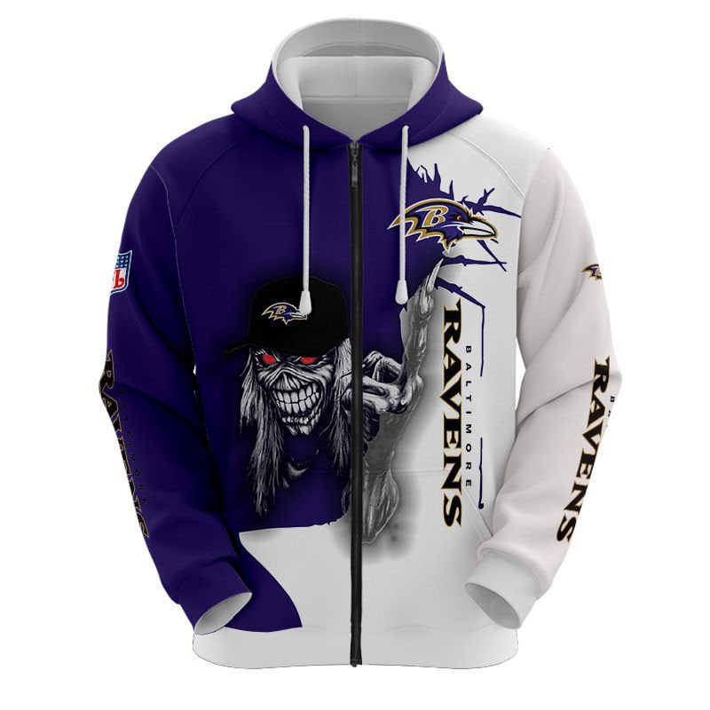 Baltimore Ravens Hoodie ultra death graphic gift for Halloween