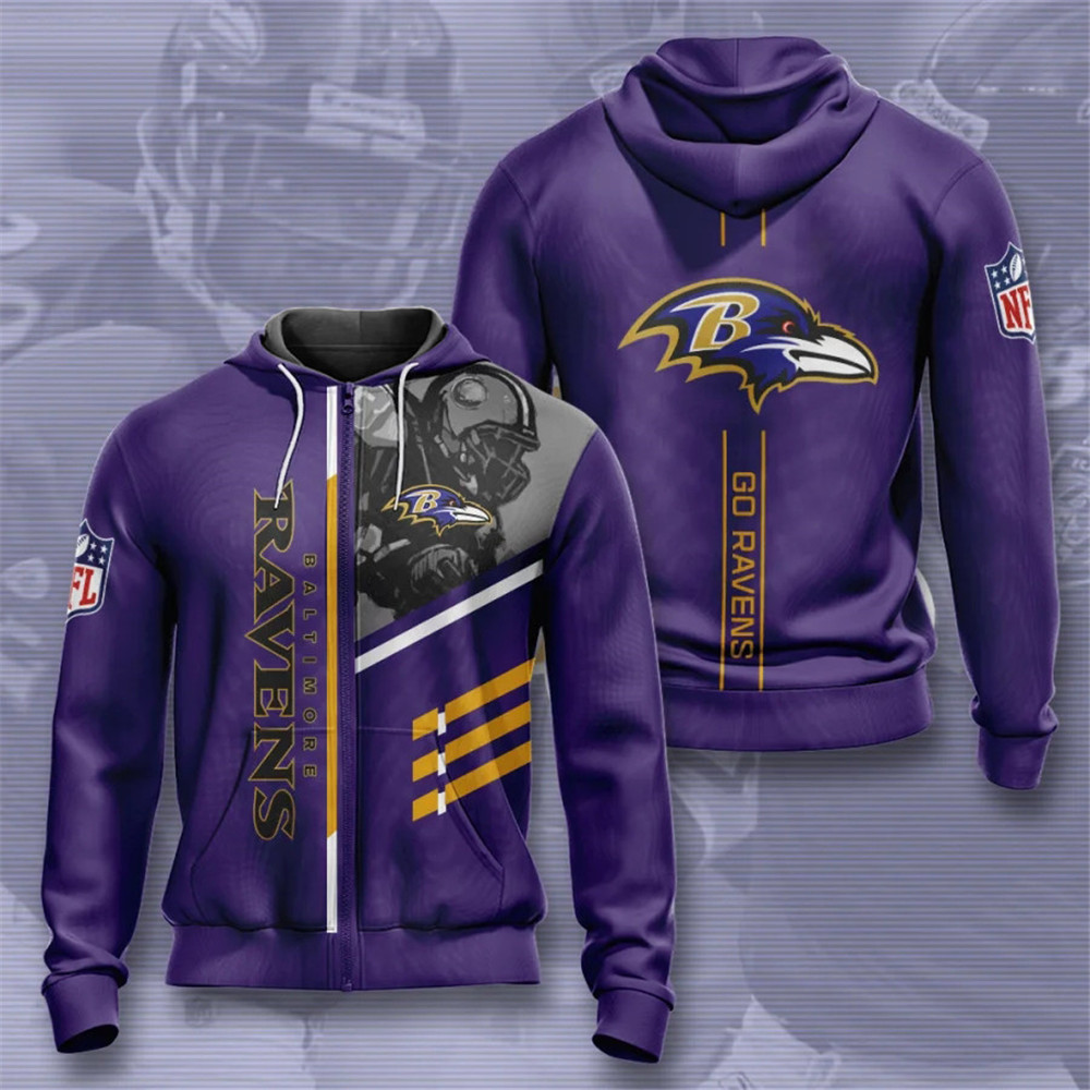 Baltimore Ravens Skull Halloween 3D Printed Hoodie in 2023