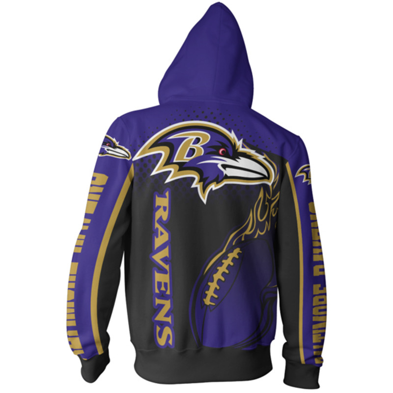 Baltimore Ravens Men Pullover 3D Hoodie Zip Hoodie - T-shirts Low Price