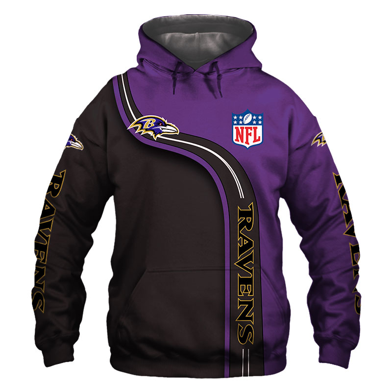 Baltimore Ravens Zip Hoodie 3D cute Sweatshirt Pullover gift for fans