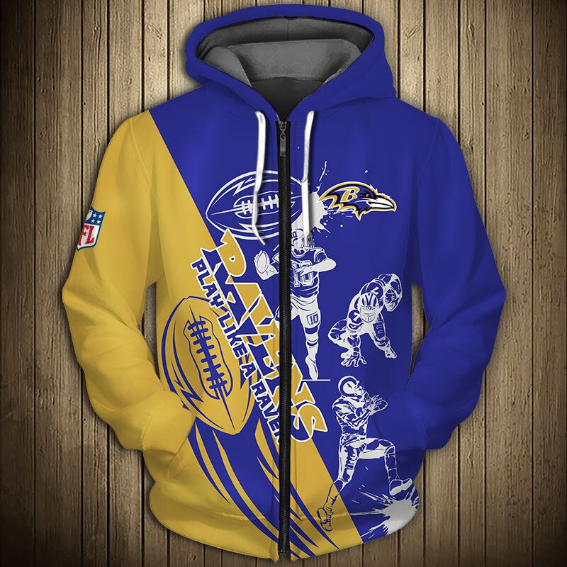 NFL Baltimore Ravens Hoodie 3D Gifts For Veterans Day