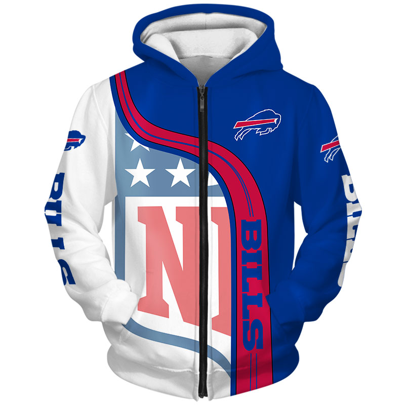 Buffalo Bills White 3D Hoodie Size M 5xl - T-shirts Low Price