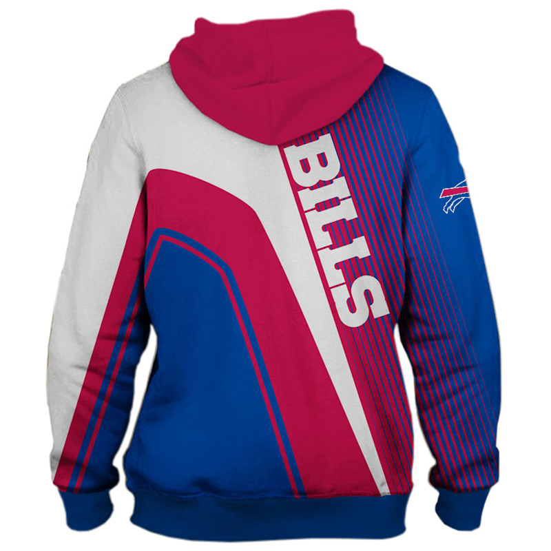 NFL Buffalo Bills Blue 3D Hoodie Zip Hoodie For Men And Women Sport Gift -  Banantees