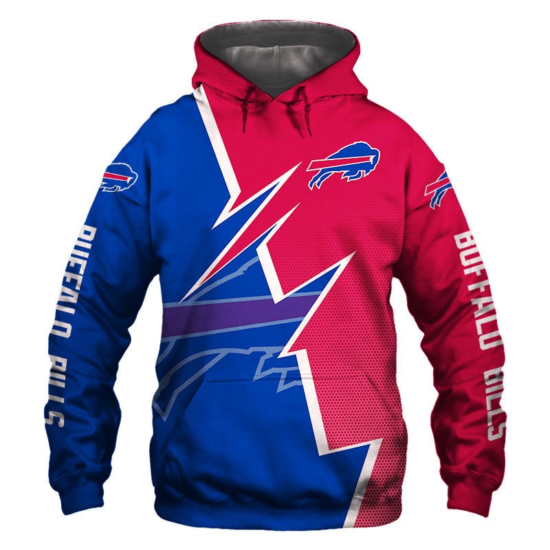 Buffalo Bills Hoodie Zigzag graphic Sweatshirt gift for fans