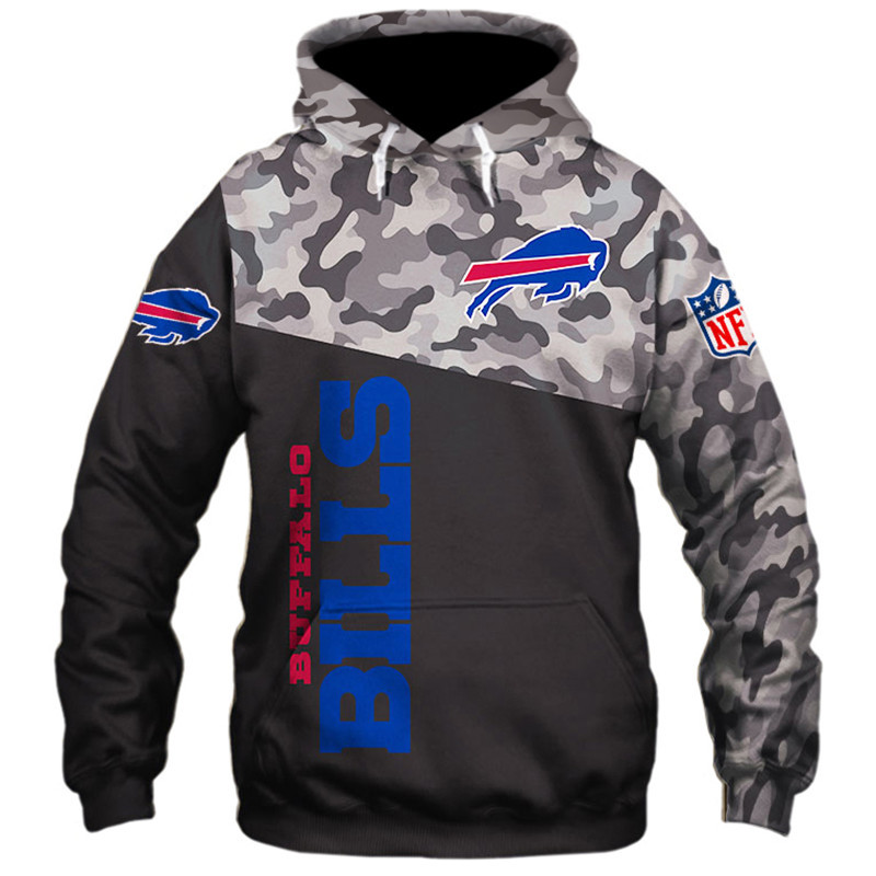 Buffalo Bills Military Hoodies 3D Sweatshirt Long Sleeve New Season