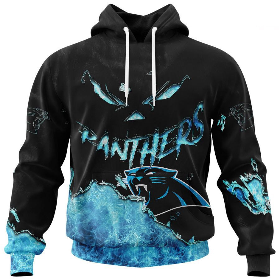 Carolina Panthers Hoodie 3D devil eyes gift for fans