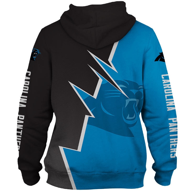 Carolina Panthers 3D Skull Zipper Hoodie in 2023