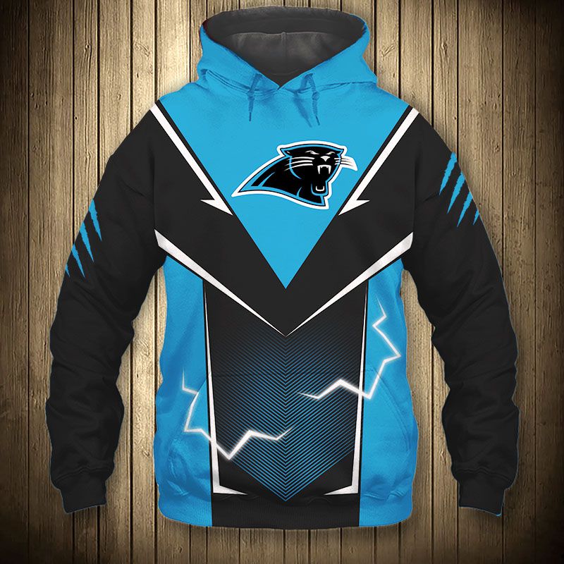 Carolina Panthers Hoodie lightning graphic gift for men