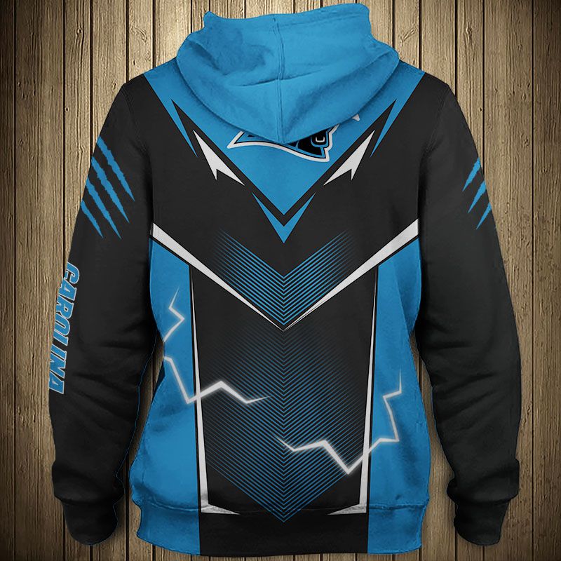 NFL Carolina Panthers Blue 3D Hoodie Zip Hoodie For Men And Women