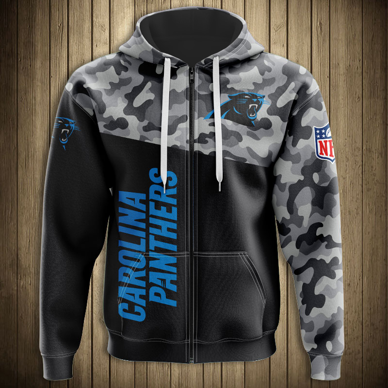 Carolina Panthers Military Hoodies 3D Sweatshirt Long Sleeve New Season