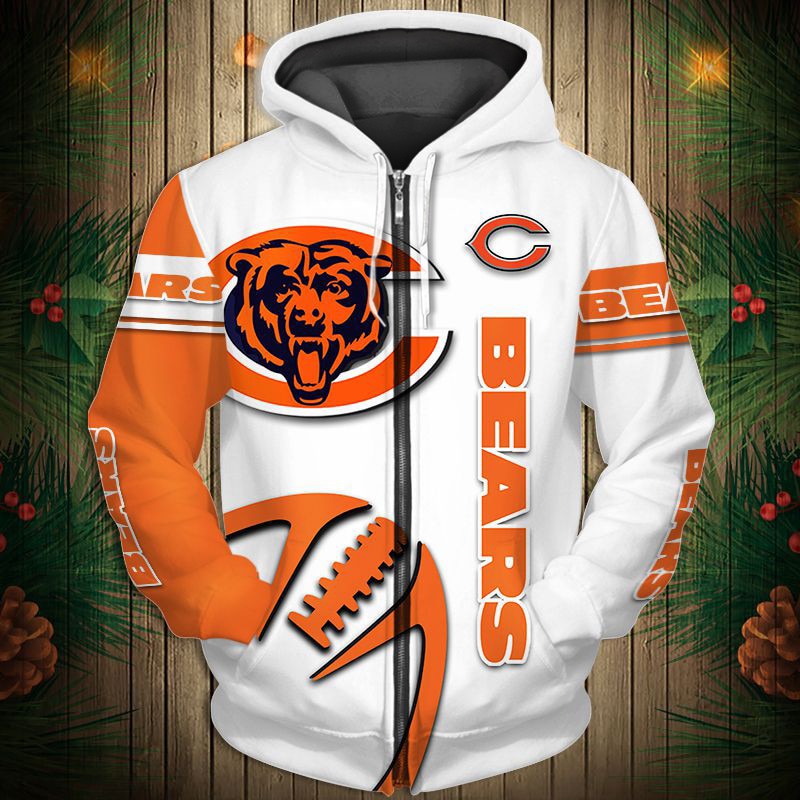 Chicago Bears Hoodie 3D Graphic balls cheap Sweatshirt Pullover