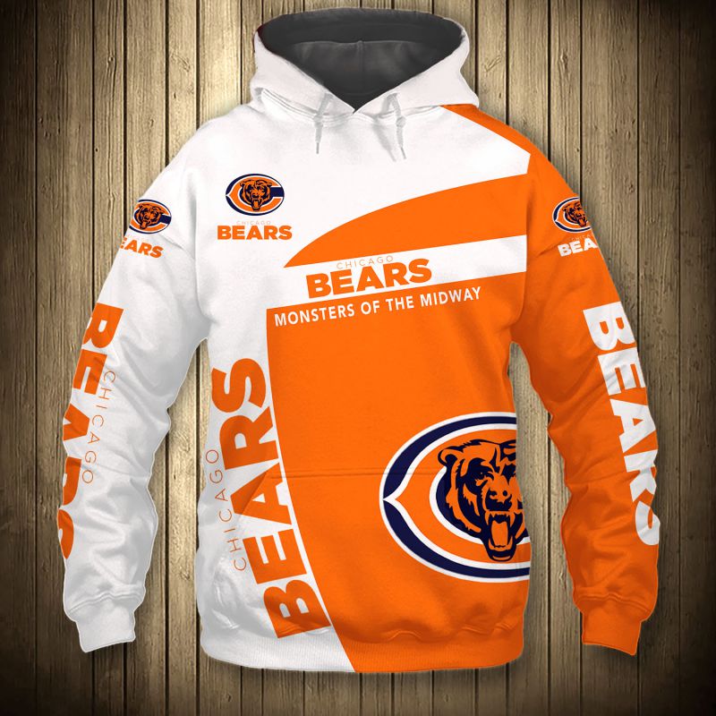 Chicago Bears Hoodie 3D cheap Sweatshirt Pullover gift for fans