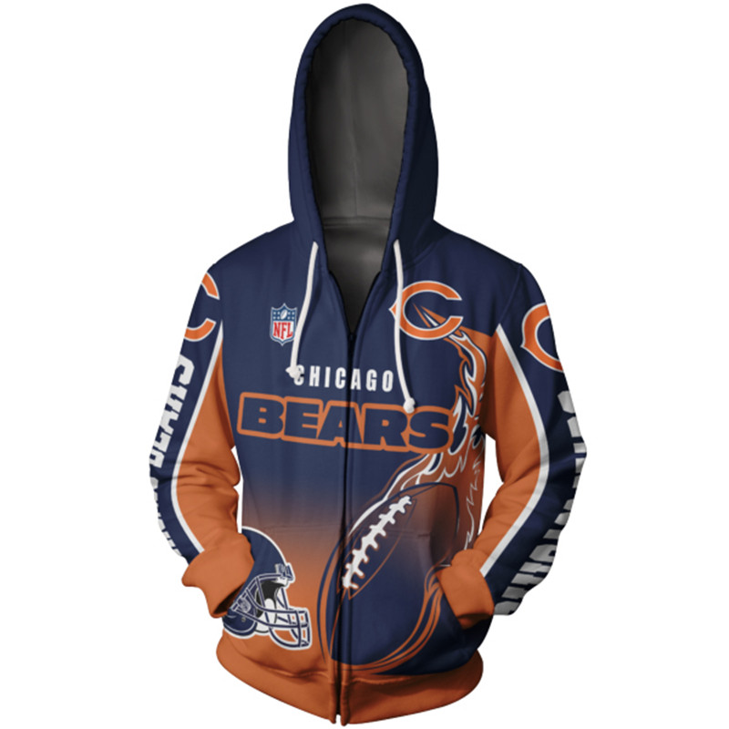 Chicago Bears Hoodies Cute Flame Balls graphic gift for men