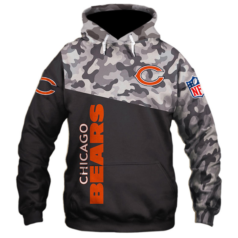 Chicago bears army discount hoodie