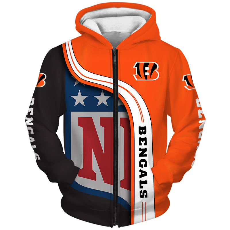 Cincinnati Bengals  3D Hoodie Pullover Sweatshirt NFL for fans