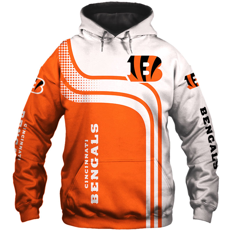 Cincinnati Bengals Hoodie 3D one way Sweatshirt