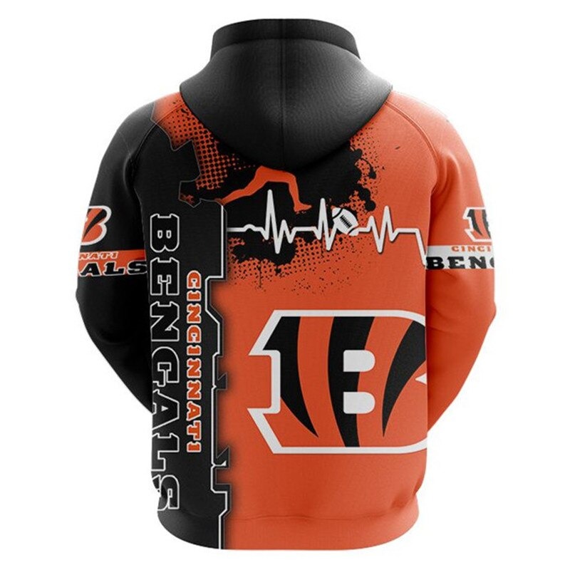 Cincinnati Bengals Hoodie 3D Cheap Horror Night Halloween Pullover