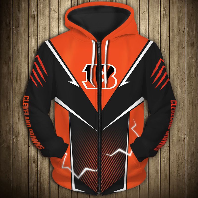 Cincinnati Bengals Hoodie lightning graphic gift for men