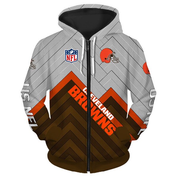 Cleveland Browns Hoodie 3D cheap Long Sweatshirt Pullover size S-5XL